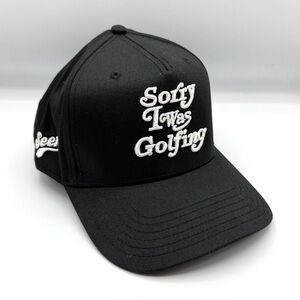 “Sorry I Was Golfing” Seen Brand Adjustable Black Snapback Hat